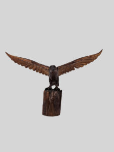 Houten handgesneden American eagle