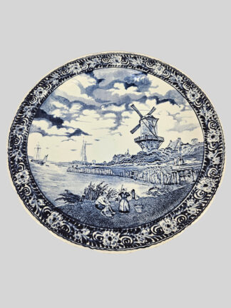 Bord Delfts blauw Molen 01 – 40 cm