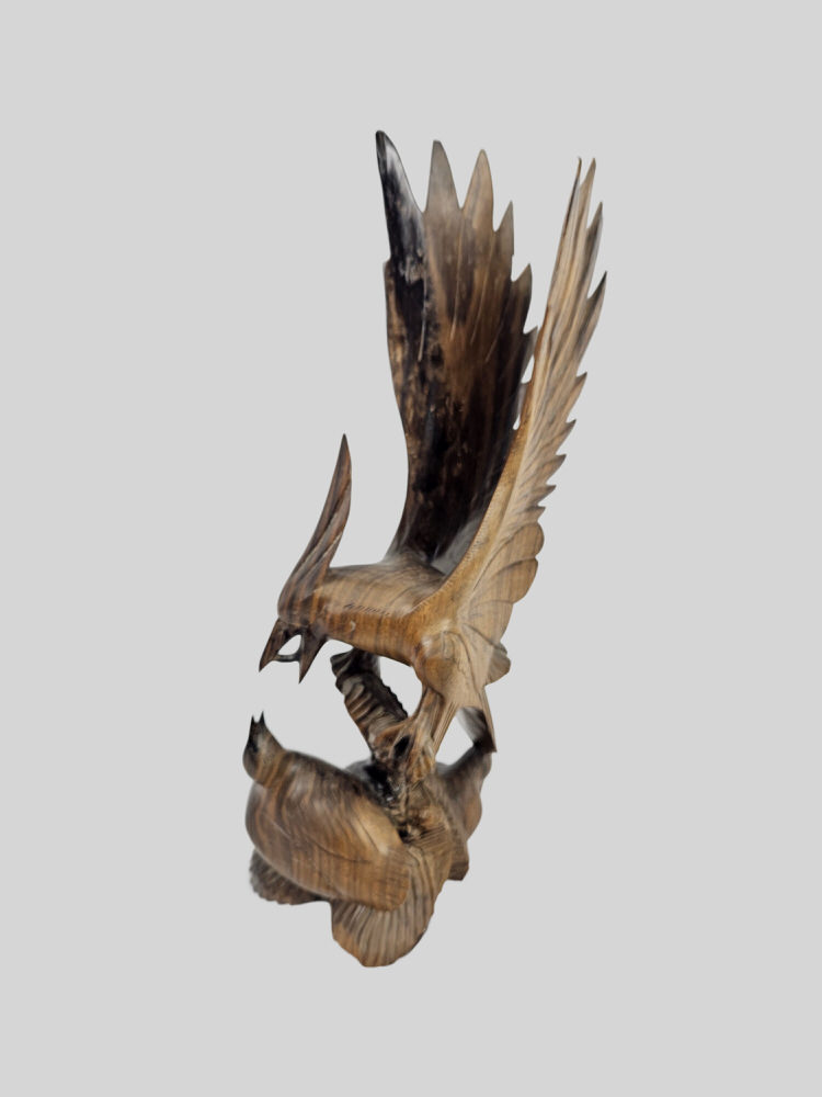 Vogel met jong – Hout