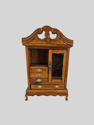 miniatuur vitrinekast