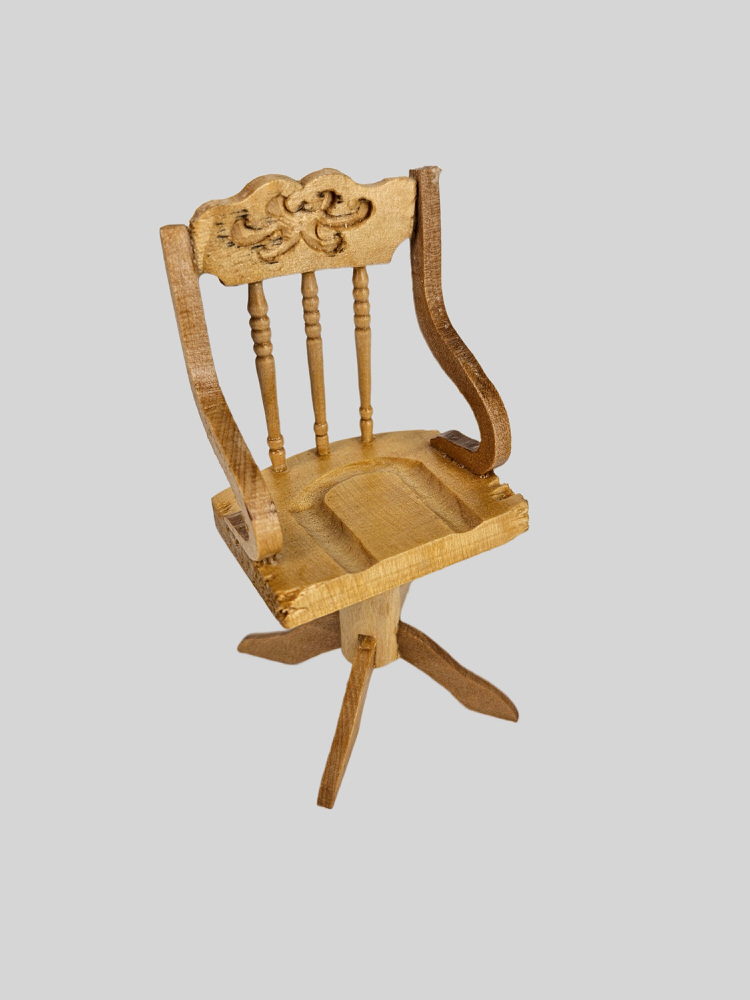 mini bureau stoel poppenhuis