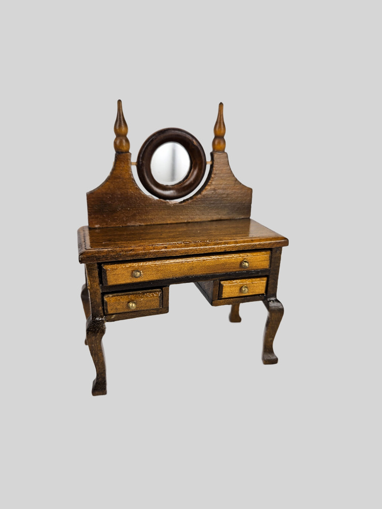 Poppenhuis miniaturen kaptafel UNIEK