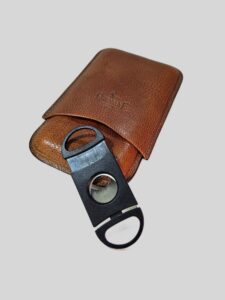 Pheasant lederen sigaren etui