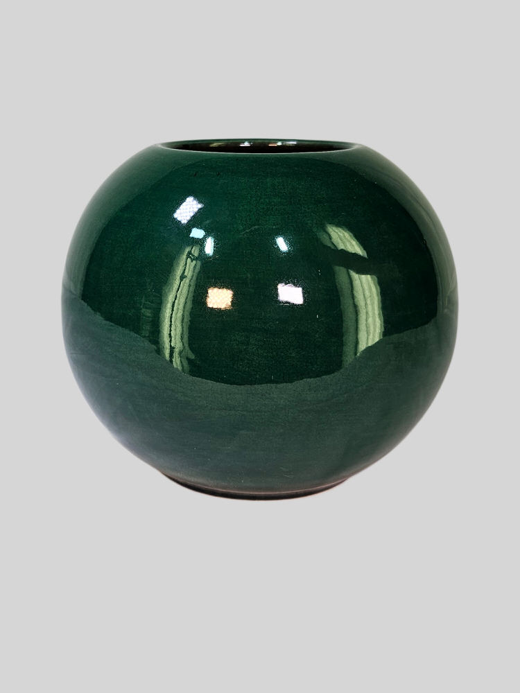 Vaas Groen geglazuurde aardewerk - Afbeelding 2